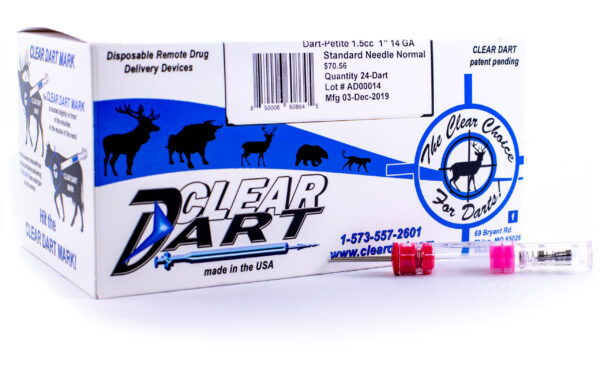 Clear Dart Petite Series Dart - 24 Darts in a box